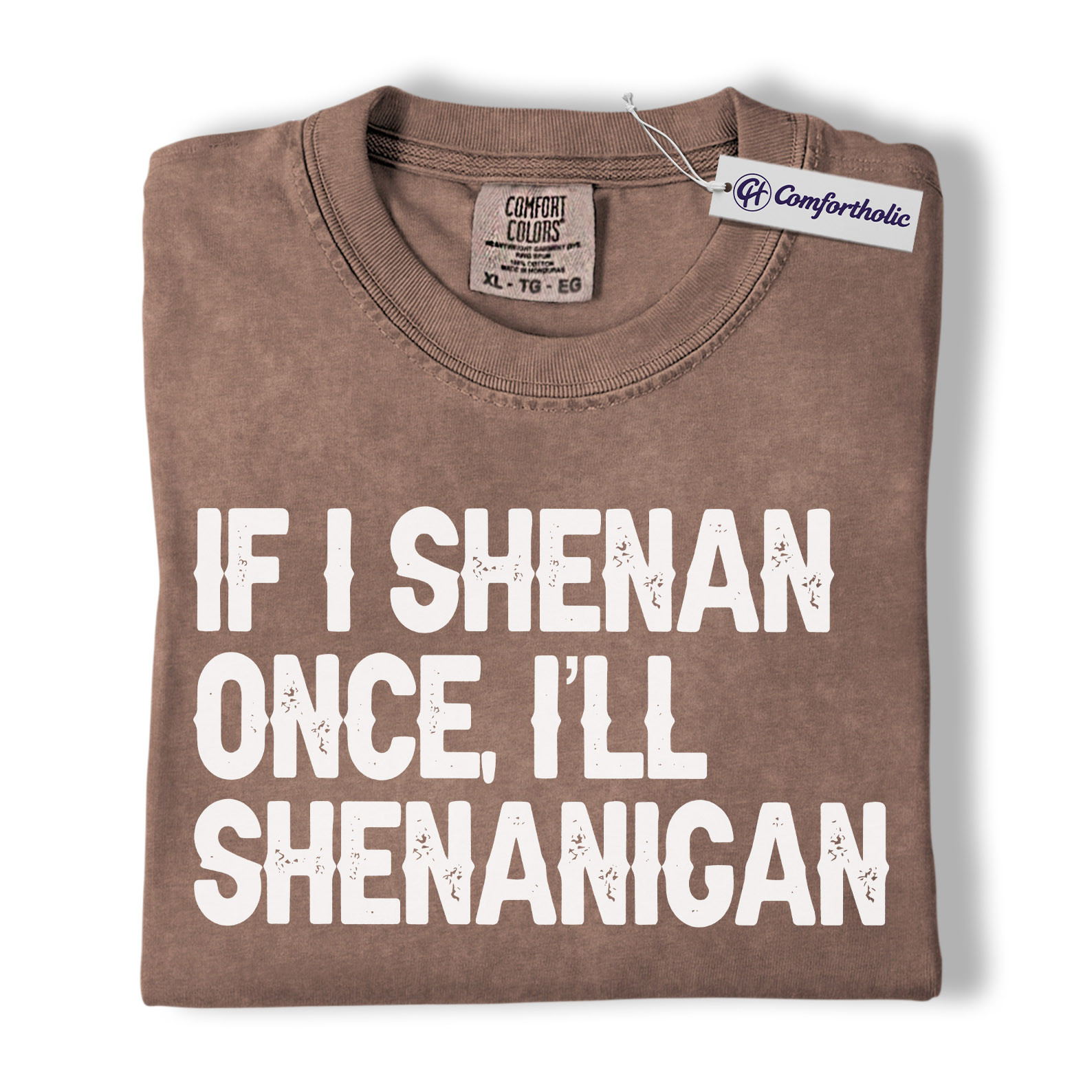 St Patrick’s Day Shirt, If I Shenan Once I’ll Shenanigan Graphic Tee, Funny Irish Quote T-Shirt, St Paddy’s Day Gift for Friends, Comfort Colors Shirt - Image 19