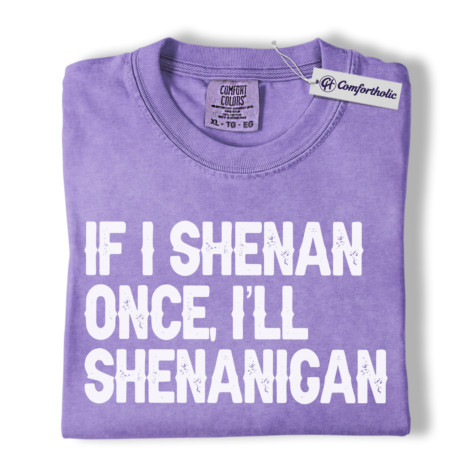 St Patrick’s Day Shirt, If I Shenan Once I’ll Shenanigan Graphic Tee, Funny Irish Quote T-Shirt, St Paddy’s Day Gift for Friends, Comfort Colors Shirt - Image 20