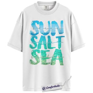 Summer Salt Sea Graphic Tee, Beach Shirt, Coastal Summer T-Shirt, Gift for Beach Lovers, Comfort Colors Shirt
