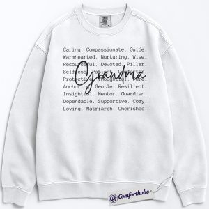 Alternative view of Grandma Definition Sweatshirt, Meaningful Grandma Graphic Pullover, Sentimental Family Quote Crewneck, Thoughtful Gift for Grandmother, Comfort Colors Sweatshirt
