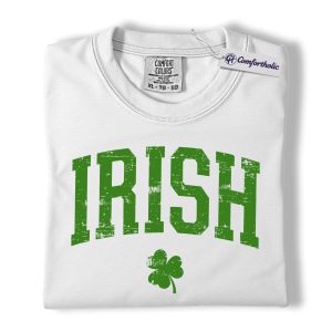 Alternative view of Irish Shirt, IRISH Shamrock Graphic Tee, St Patrick's Day T-Shirt, St Paddy's Day Gift for Irish Fans, Comfort Colors Shirt