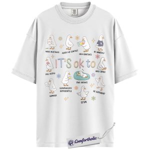 Alternative view of Special Education Teacher Shirt, It’s Ok To Stim Duck Graphic Tee, SPED Teacher Neurodiversity T-Shirt, Gift for Special Ed Teachers, Comfort Colors Shirt