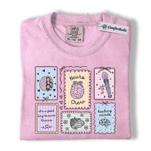 Neuro Nurse Shirt, Neuro Crew Brain Graphic Tee, Neurology Nurse T-Shirt, Gift for Neuro Nurse, Comfort Colors Shirt