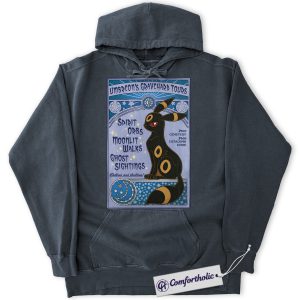 Umbreon Hoodie, Pokemon Hoodie, PKM Hoodie, Anime Graphic Pullover, Comfort Colors Hoodie