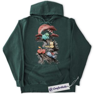 Bulbasaur Hoodie, Squirtle Hoodie, Charmander Hoodie, Pokemon Hoodie, Anime Graphic Pullover, Comfort Colors Hoodie