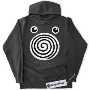 Poliwhirl Hoodie, Pokemon Hoodie, PKM Hoodie, Anime Graphic Pullover, Comfort Colors Hoodie