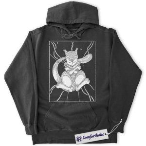 Mewtwo Hoodie, Pokemon Hoodie, Anime Graphic Pullover, Comfort Colors Hoodie