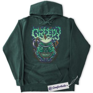 Alternative view of Pot of Greed Hoodie, Anime Graphic Pullover, Comfort Colors Hoodie