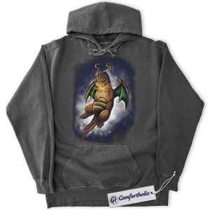 Dragonite Hoodie, Pokemon Hoodie, Anime Graphic Pullover, Comfort Colors Hoodie