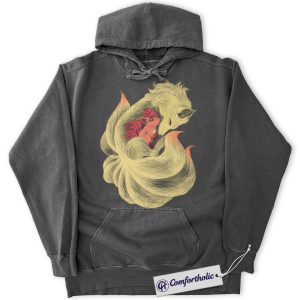 Ninetales Hoodie, Vulpix Hoodie, Pokemon Hoodie, PKM Hoodie, Anime Graphic Pullover, Comfort Colors Hoodie