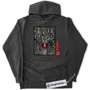 Princess Mononoke Hoodie, Studio Ghibli Hoodie, Anime Graphic Pullover, Comfort Colors Hoodie
