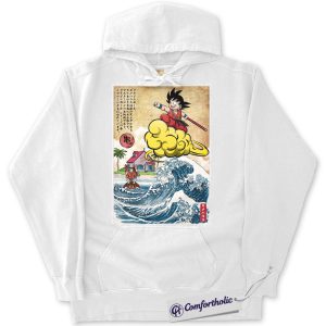Alternative view of Dragon Ball Hoodie, DBZ Hoodie, Anime Graphic Pullover, Comfort Colors Hoodie