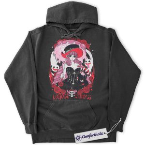 Alternative view of Perona Hoodie, One Piece Hoodie, Anime Graphic Pullover, Comfort Colors Hoodie