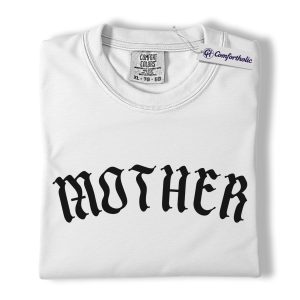 Alternative view of Mother Shirt, MOTHER Gothic Letter Graphic Tee, Minimalist Mom T-Shirt, Mother’s Day Gift for Moms, Comfort Colors Shirt