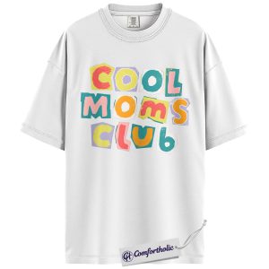 Alternative view of Cool Mom Shirt, Cool Moms Club Retro Block Letters Graphic Tee, Mom Life T-Shirt for Trendy Moms, Mother’s Day Gift, Comfort Colors Shirt