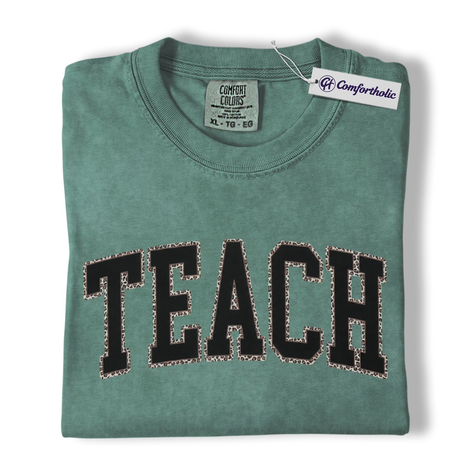 Teacher Shirt, Leopard Varsity TEACH Graphic Tee, Back to School T-Shirt for Teachers, Teacher Appreciation Gift, Comfort Colors Shirt - Image 11