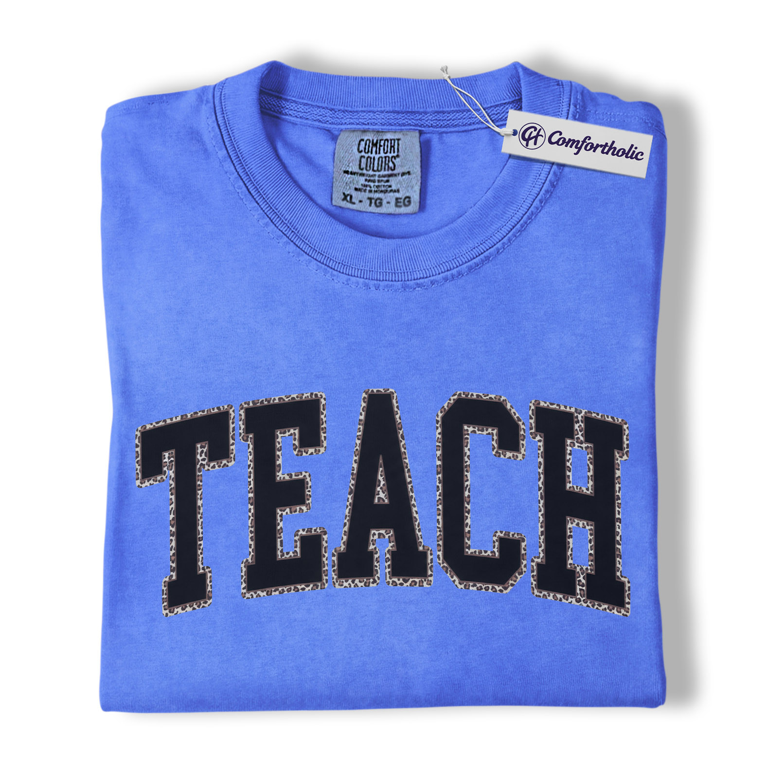 Teacher Shirt, Leopard Varsity TEACH Graphic Tee, Back to School T-Shirt for Teachers, Teacher Appreciation Gift, Comfort Colors Shirt - Image 13