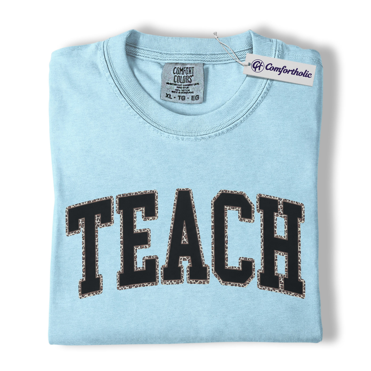 Teacher Shirt, Leopard Varsity TEACH Graphic Tee, Back to School T-Shirt for Teachers, Teacher Appreciation Gift, Comfort Colors Shirt - Image 15