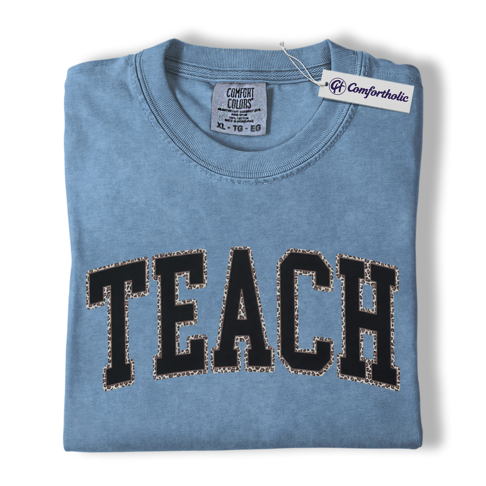 Teacher Shirt, Leopard Varsity TEACH Graphic Tee, Back to School T-Shirt for Teachers, Teacher Appreciation Gift, Comfort Colors Shirt - Image 18