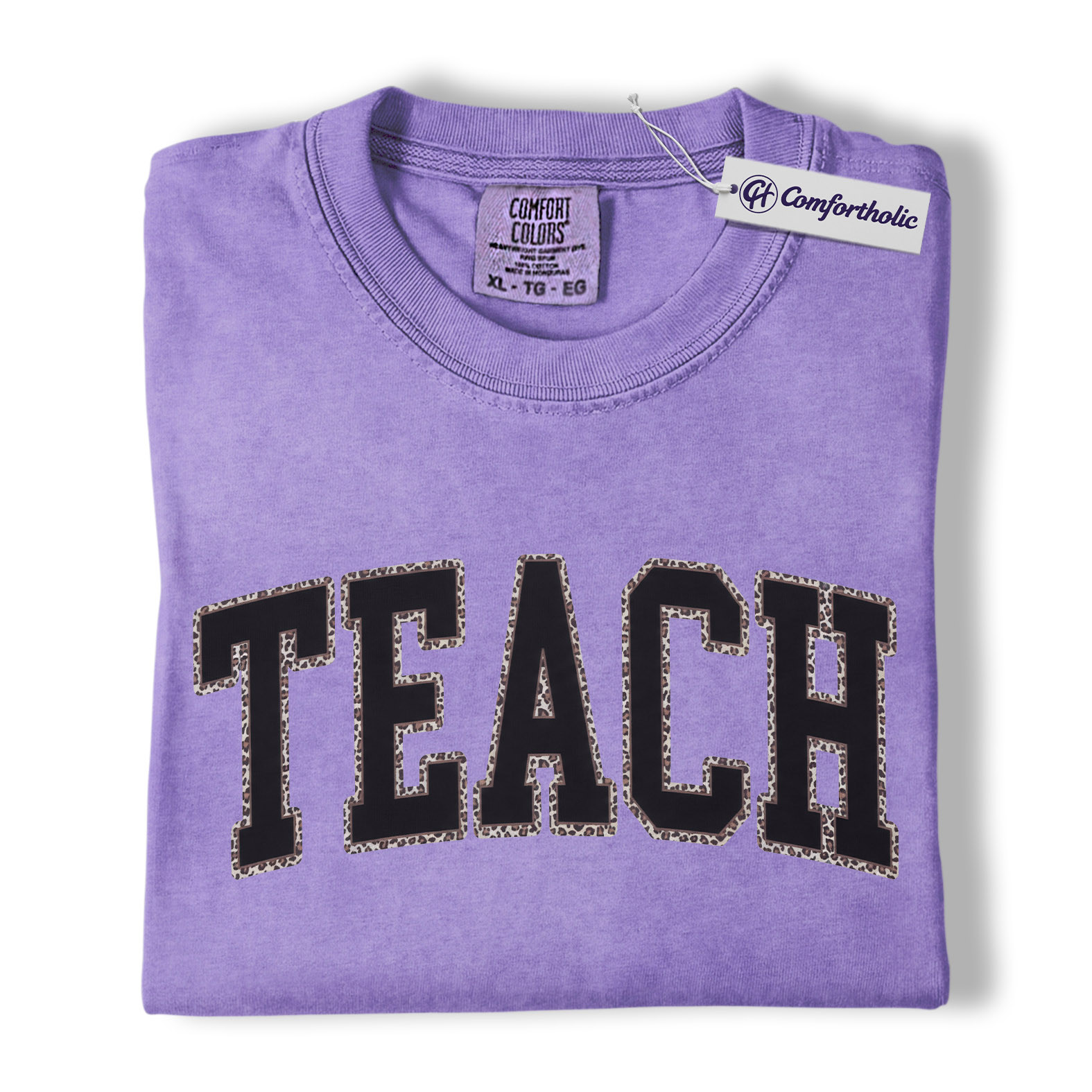 Teacher Shirt, Leopard Varsity TEACH Graphic Tee, Back to School T-Shirt for Teachers, Teacher Appreciation Gift, Comfort Colors Shirt - Image 20