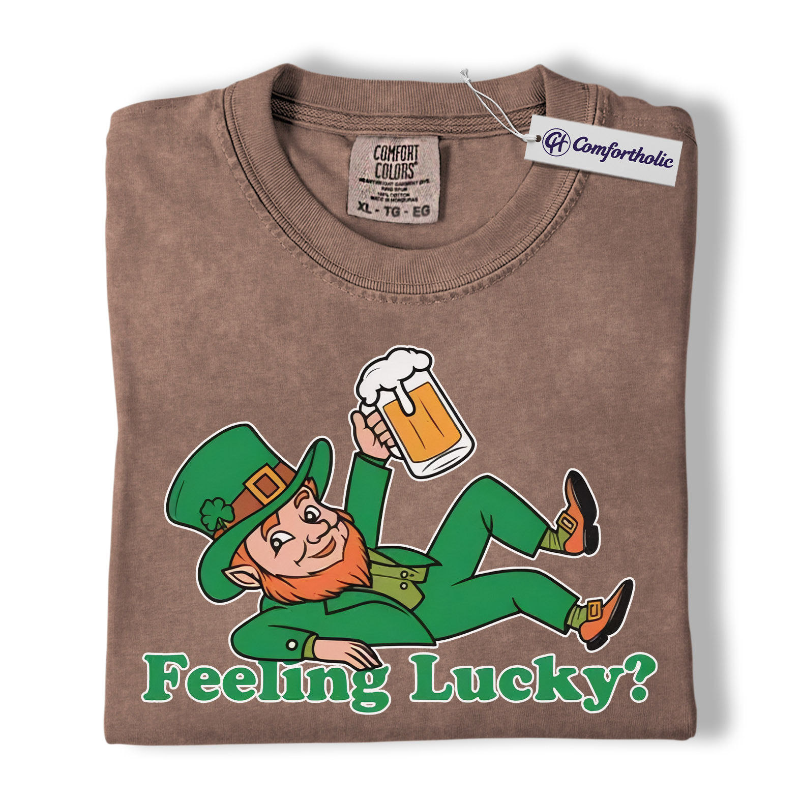 St Patrick’s Day Shirt, Feeling Lucky Leprechaun Beer Graphic Tee, Irish Lucky T-Shirt for Men & Women, Funny St Paddy’s Day Party Gift, Comfort Colors Shirt - Image 19
