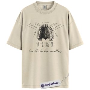 Funny Dentist Shirt, Vintage Dental Anatomy Graphic Tee, Dental Student & Hygienist T-Shirt, Gift for Dentist Graduation, Comfort Colors Shirt