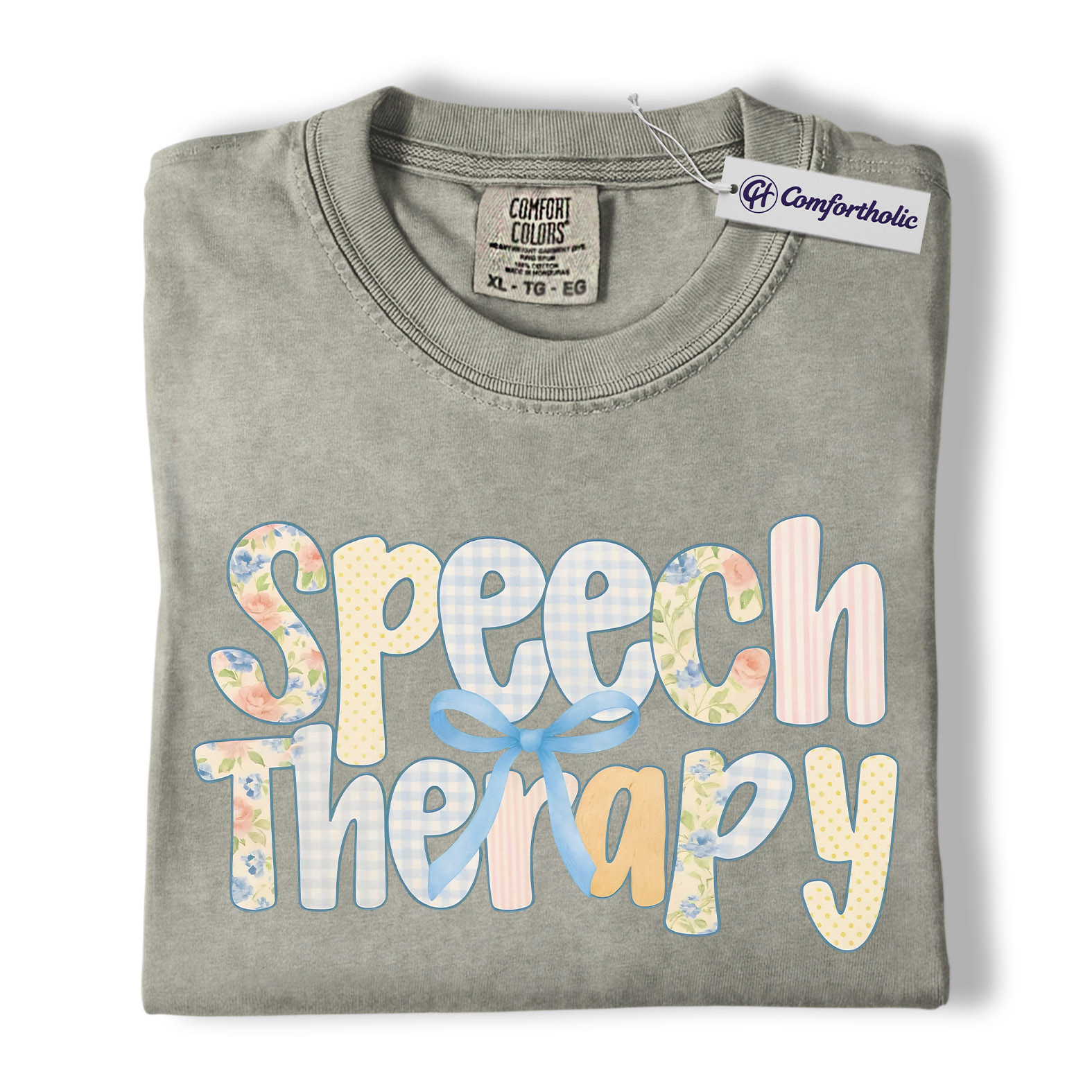 Speech Therapy Shirt, Cute Pastel Coquette Graphic Tee, SLP Appreciation T-Shirt, Gift for Speech Therapist & SLP Teachers, Comfort Colors Shirt - Image 7