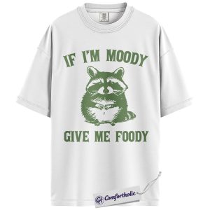 Alternative view of Funny Raccoon Quote Shirt, Vintage Trash Panda Graphic Tee, Hungry Animal Humor T-Shirt, Gift for Raccoon Lovers & Animal Lovers, Comfort Colors Shirt