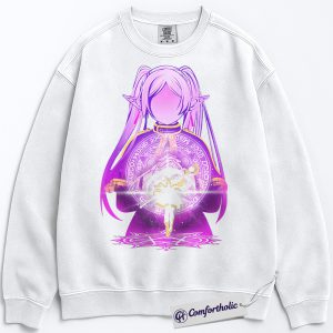 Alternative view of Frieren: Beyond Journey's End Sweatshirt, Anime Graphic Pullover, Comfort Colors Sweatshirt