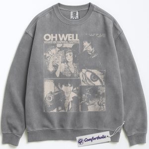 Alternative view of Cowboy Bebop Sweatshirt, Anime Graphic Pullover, Comfort Colors Sweatshirt