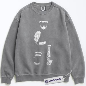 Alternative view of Rock Lee Sweatshirt, Naruto Sweatshirt, Anime Graphic Pullover, Comfort Colors Sweatshirt