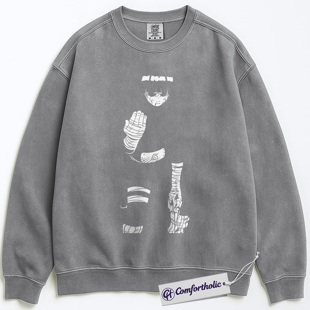 Rock Lee Sweatshirt, Naruto Sweatshirt, Anime Graphic Pullover, Comfort Colors Sweatshirt - Image 2