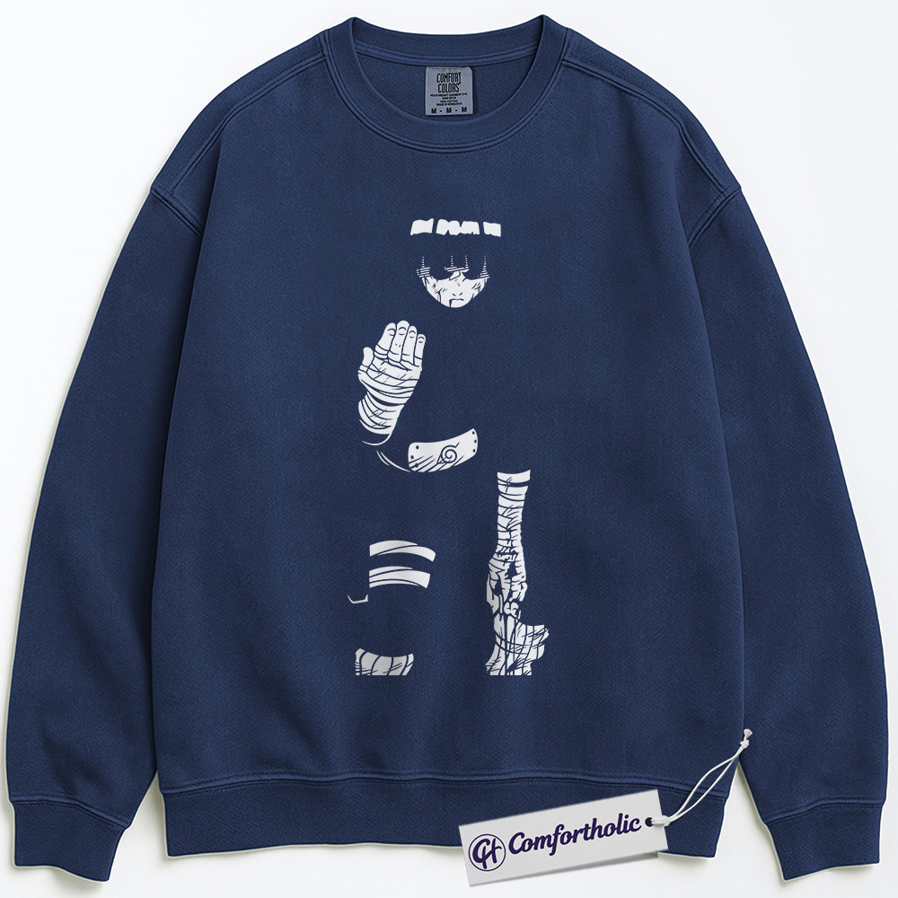 Rock Lee Sweatshirt, Naruto Sweatshirt, Anime Graphic Pullover, Comfort Colors Sweatshirt