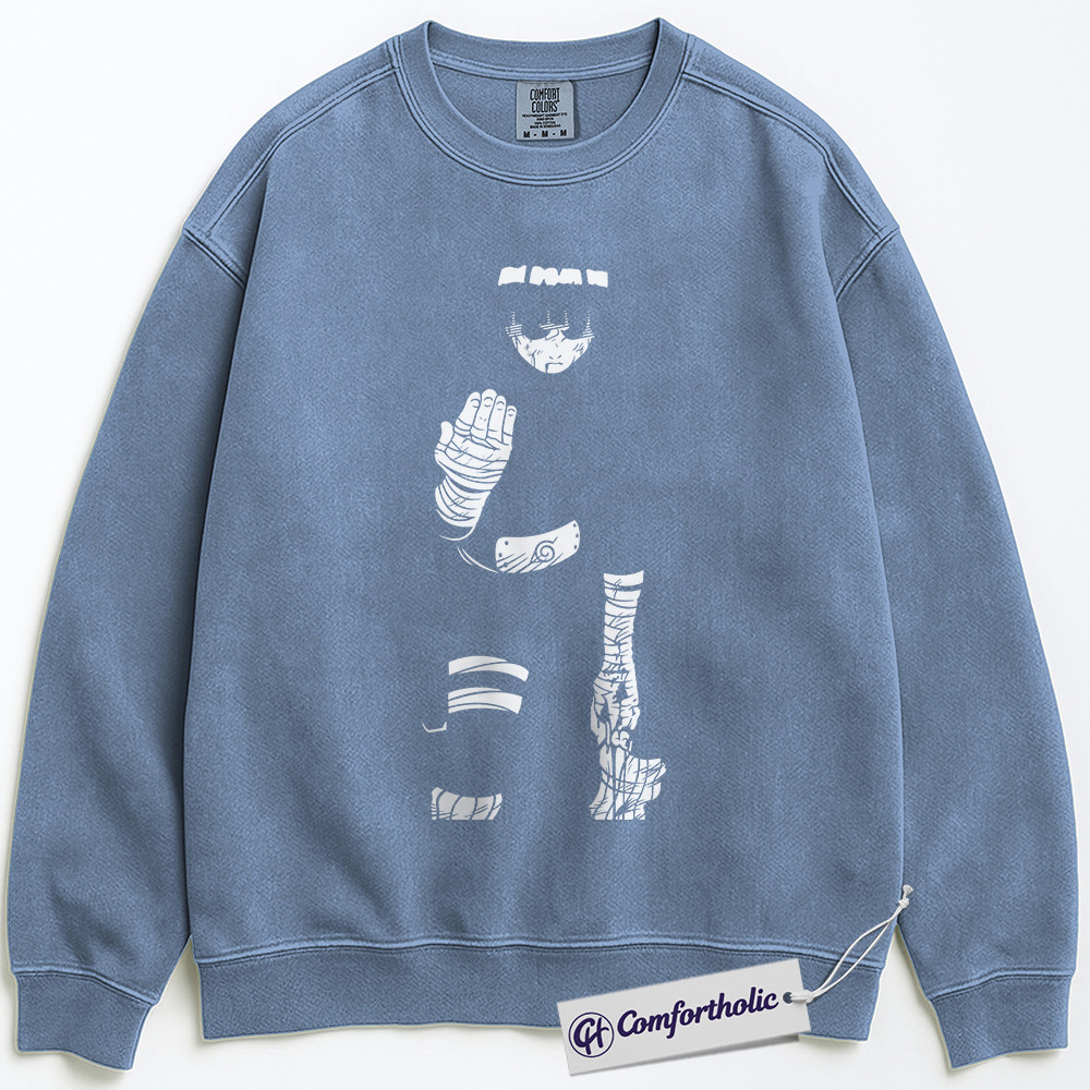 Rock Lee Sweatshirt, Naruto Sweatshirt, Anime Graphic Pullover, Comfort Colors Sweatshirt - Image 4