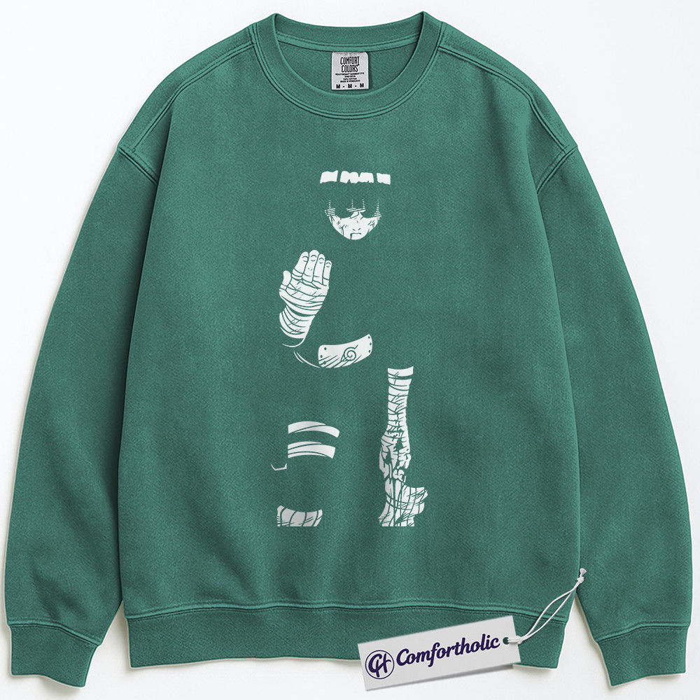 Rock Lee Sweatshirt, Naruto Sweatshirt, Anime Graphic Pullover, Comfort Colors Sweatshirt - Image 5