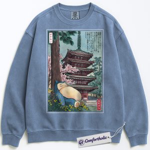 Snorlax Sweatshirt, PKM Sweatshirt, Anime Graphic Pullover, Comfort Colors Sweatshirt
