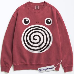 Poliwhirl Sweatshirt, PKM Sweatshirt, Anime Graphic Pullover, Comfort Colors Sweatshirt