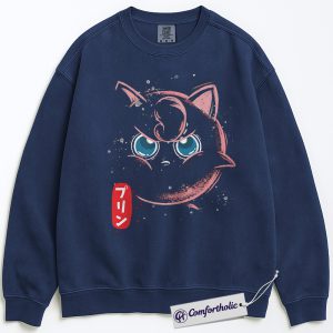 Jigglypuff Sweatshirt, PKM Sweatshirt, Anime Graphic Pullover, Comfort Colors Sweatshirt