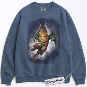 Dragonite Sweatshirt, PKM Sweatshirt, Anime Graphic Pullover, Comfort Colors Sweatshirt