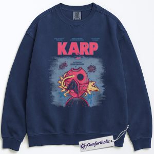 Jaws x Magikarp Sweatshirt, PKM Sweatshirt, Anime Graphic Pullover, Comfort Colors Sweatshirt