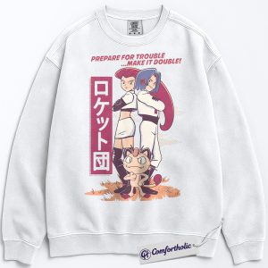 Team Rocket Sweatshirt, PKM Sweatshirt, Anime Graphic Pullover, Comfort Colors Sweatshirt
