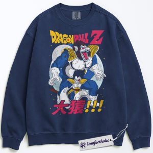 Vegeta Sweatshirt, Dragon Ball Sweatshirt, DBZ Sweatshirt, Anime Graphic Pullover, Comfort Colors Sweatshirt