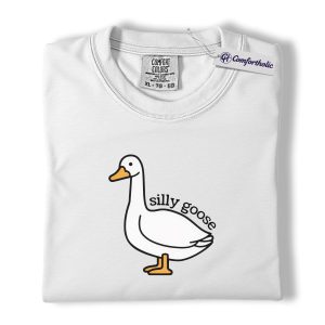 Alternative view of Silly Goose Shirt, Cute Goose Graphic Tee, Funny Farm Animal T-Shirt, Gift for Goose Lovers, Comfort Colors Shirt