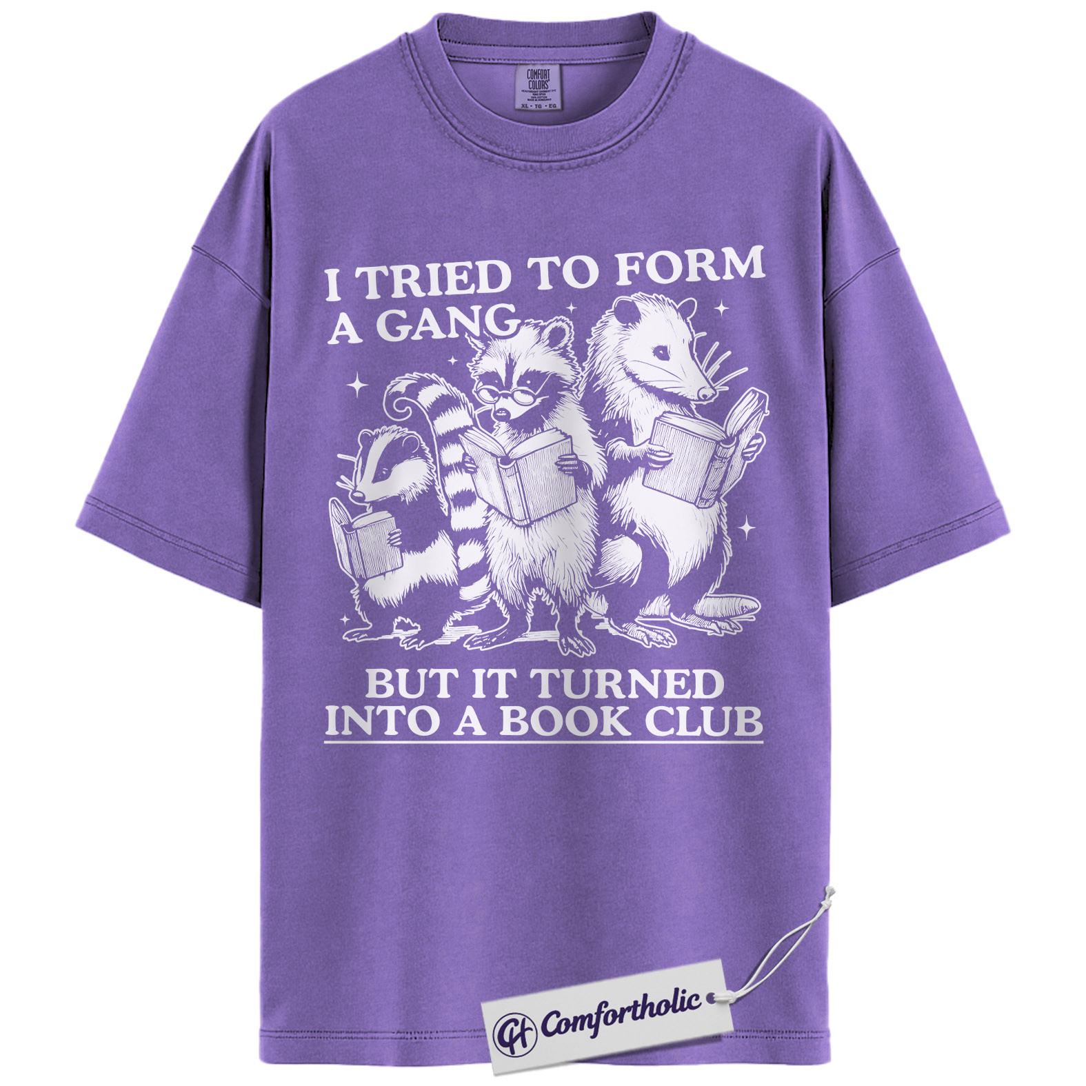 Book Club Shirt, I Tried to Form a Gang Quote Graphic Tee, Funny Book Lover Reading T-Shirt, Gift for Readers Librarians & Bookworms, Comfort Colors Shirt - Image 20