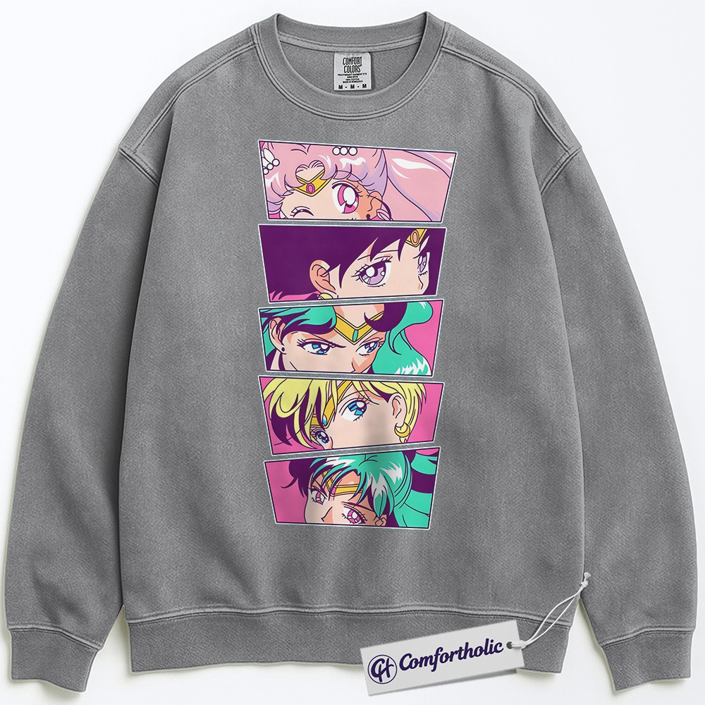 Sailor Moon Sweatshirt, Anime Graphic Pullover, Comfort Colors Sweatshirt - Image 3