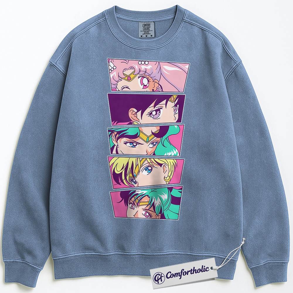 Sailor Moon Sweatshirt, Anime Graphic Pullover, Comfort Colors Sweatshirt - Image 5