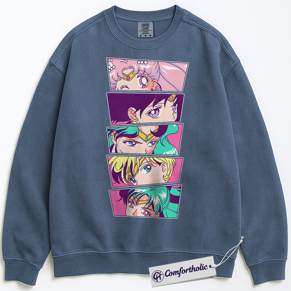 Sailor Moon Sweatshirt, Anime Graphic Pullover, Comfort Colors Sweatshirt - Image 8