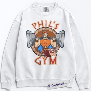 Alternative view of Hercules Sweatshirt, Gym Graphic Pullover, Comfort Colors Sweatshirt