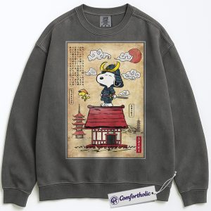 Snoopy Sweatshirt, Peanuts Sweatshirt, Animated Graphic Pullover, Comfort Colors Sweatshirt