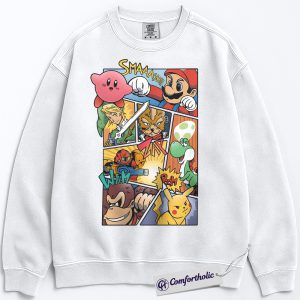 Super Smash Bros Sweatshirt, Nintendo Sweatshirt, Game Graphic Pullover, Comfort Colors Sweatshirt
